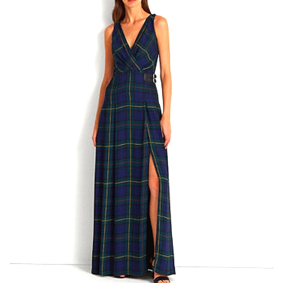 Lauren Ralph Lauren Dresses & Skirts - NWT LAUREN RALPH LAUREN Plaid Gorgette Gown